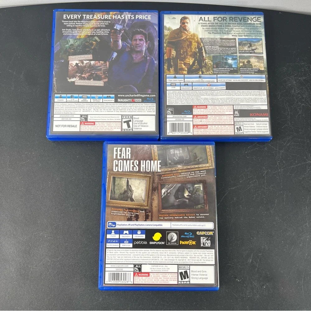 PlayStation 4 PS4 Bundle Lot of 14 Games (Metal Gear Solid Last Of Us Witcher)